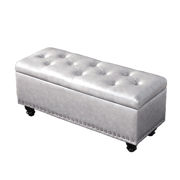 Usajoyen Storage Ottoman Bench, Foot Rest with Legs