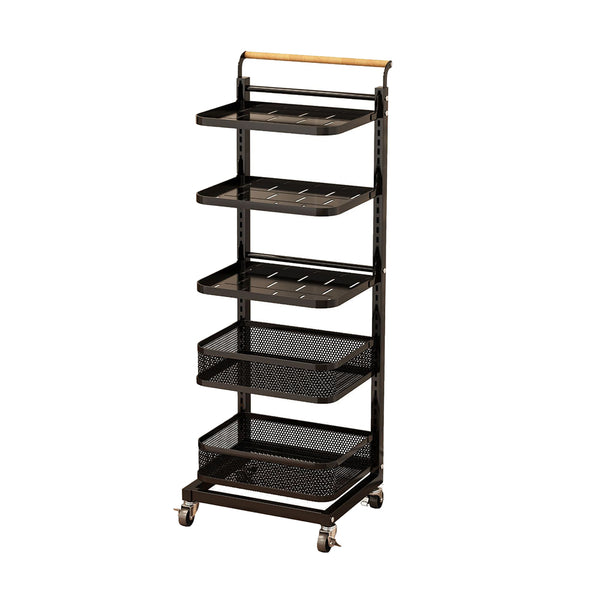 Usajoyen Multilayer Metal Slim Storage Cart with Wheels