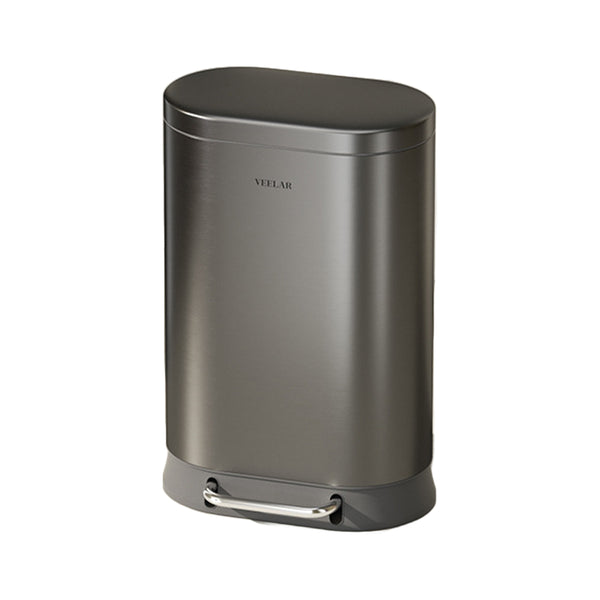 Step-Open Trash Can with Plastic Inner Bucket