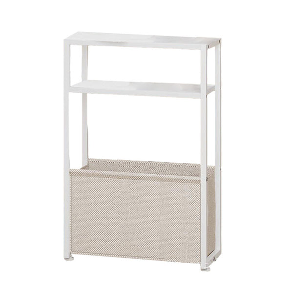 Usajoyen Rectangular Bedside Table with Fabric Basket