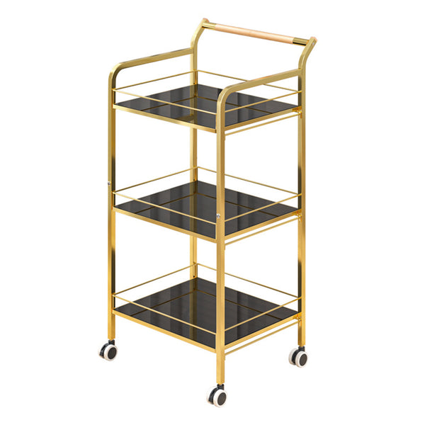 Usajoyen Home Bar Serving Cart with 3-Tier Shelf