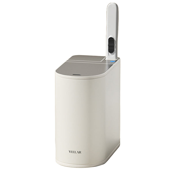 Usajoyen 1.3 Gallon Bathroom Trash Can and Toilet Brush Set