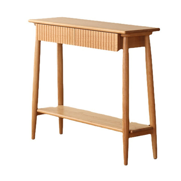 Usajoyen Boho Console Table with 2 Drawers and Open Shelf