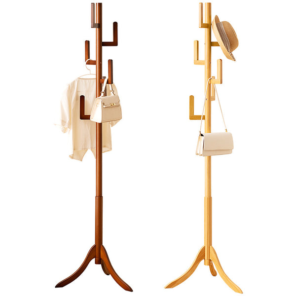 Usajoyen Solid Wood Coat Rack with 8 Hooks