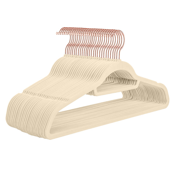 Usajoyen Set of 30 Clothes Hanger with Rose Gold Swivel Hook