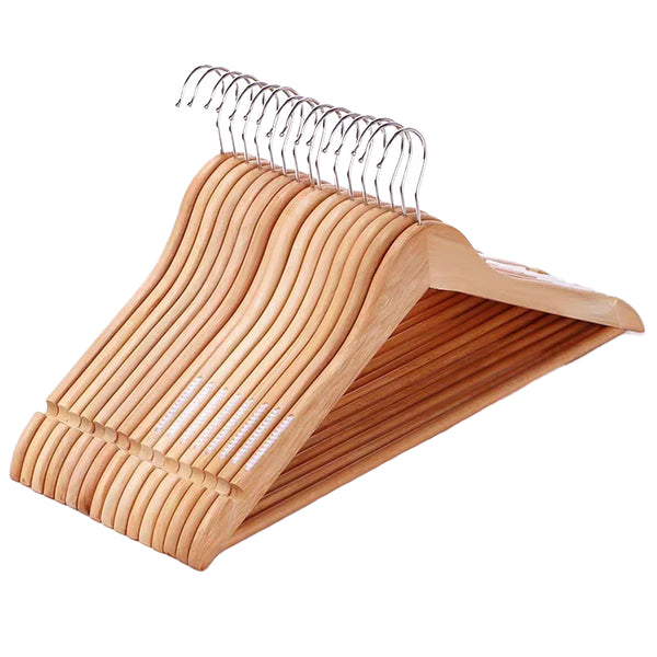Usajoyen 12-Pack Wooden Coat Hangers