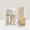 Usajoyen LED Jewelry Cabinet Wall/Door Mounted Jelly Pink Surface with Cream White Lining
