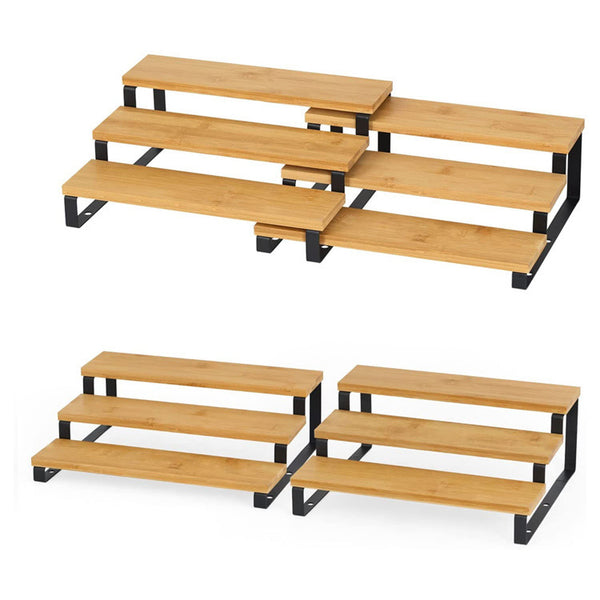 Usajoyen Set of 2 Bamboo Perfume Organizer Stand