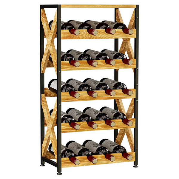 Usajoyen 42-Bottle Wine Rack Free Standing Floor