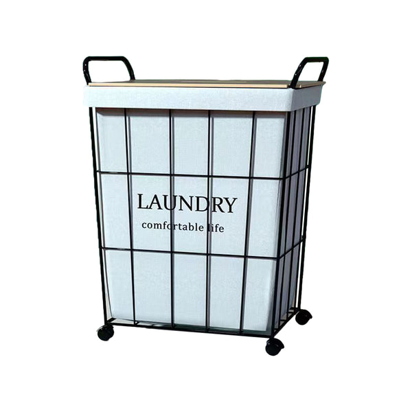 Usajoyen 23.8-Gallon Laundry Hamper with Wheels