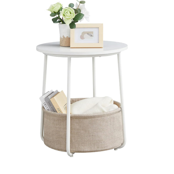 Usajoyen Side Table with Charging Station
