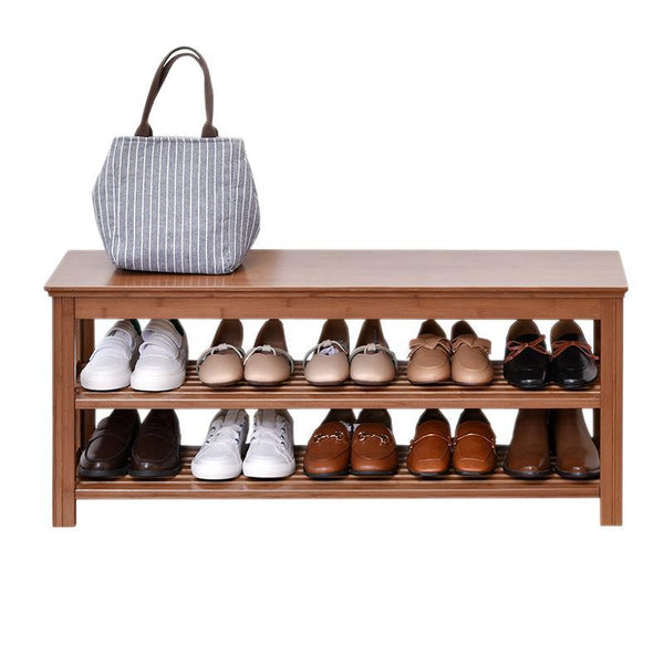 Usajoyen 2-Tier Entryway Storage Bench, Holds up to 300 lb