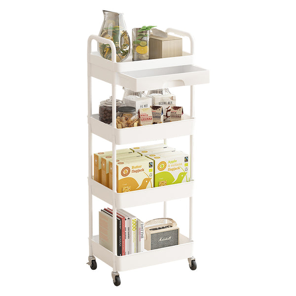 Usajoyen Multi-layer roll cart with desktop and handles, featuring multiple functions